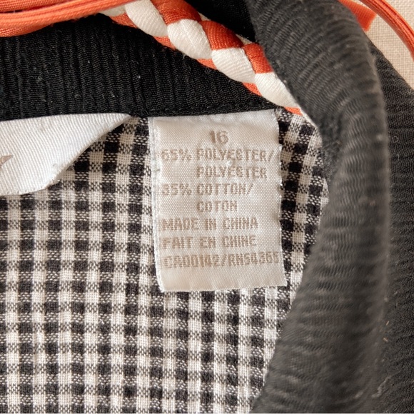 ‼️SOLD‼️ Vintage gingham fruit embroidered print short sleeve button down shirt - Picture 6 of 6